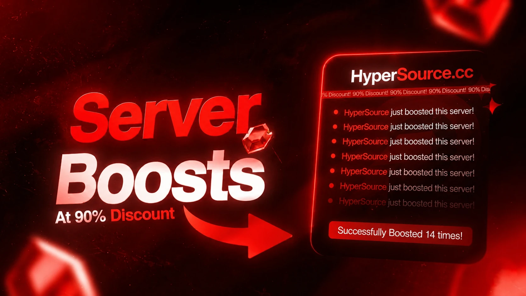 1M  Server Boosts [ 14x ] preview 1